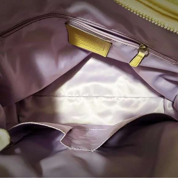 Vintage Y2K Coach Shoulder Bag beige color Shoulder Bag new without tags - Picture 12 of 17
